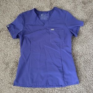 Figs Catarina Slim One-Pocket Scrub Top Amethyst